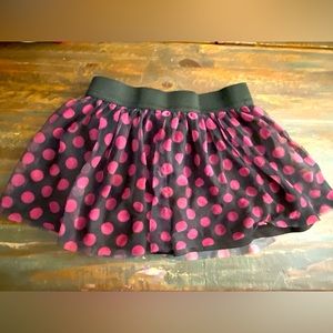 Disney, skirt, size 6, black and pink polka dot